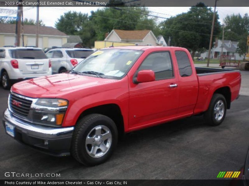 Fire Red / Ebony 2009 GMC Canyon SLE Extended Cab