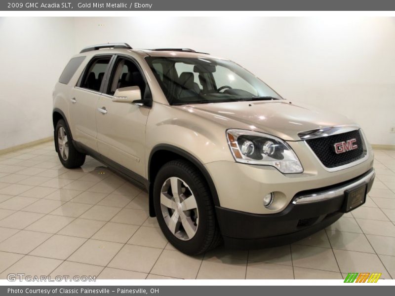 Gold Mist Metallic / Ebony 2009 GMC Acadia SLT