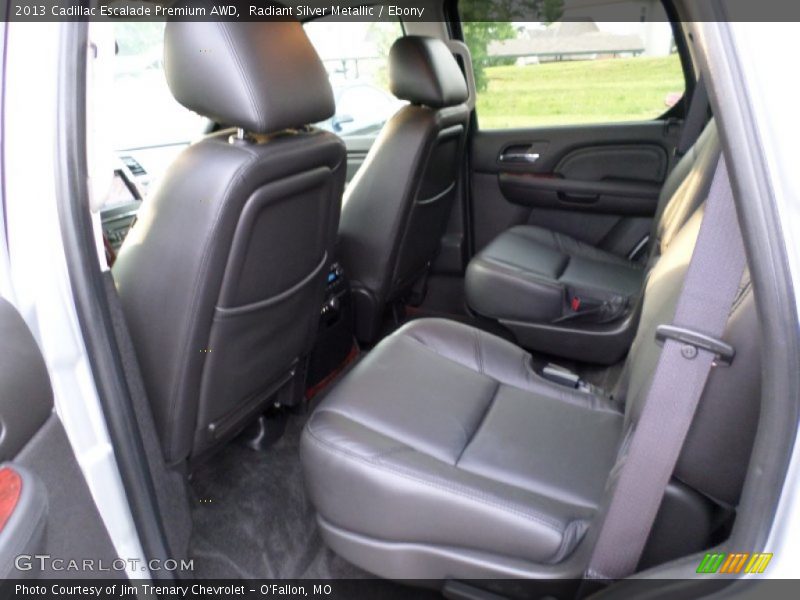 Radiant Silver Metallic / Ebony 2013 Cadillac Escalade Premium AWD