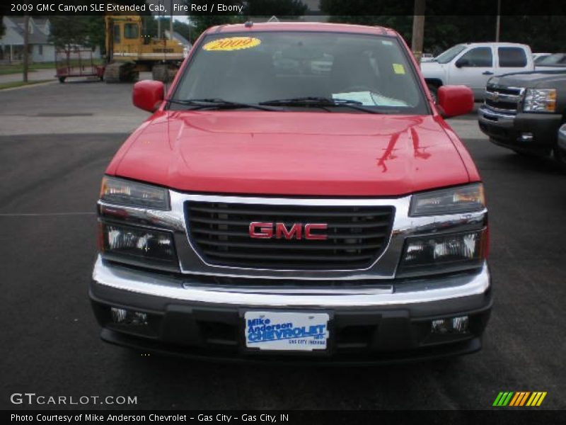 Fire Red / Ebony 2009 GMC Canyon SLE Extended Cab