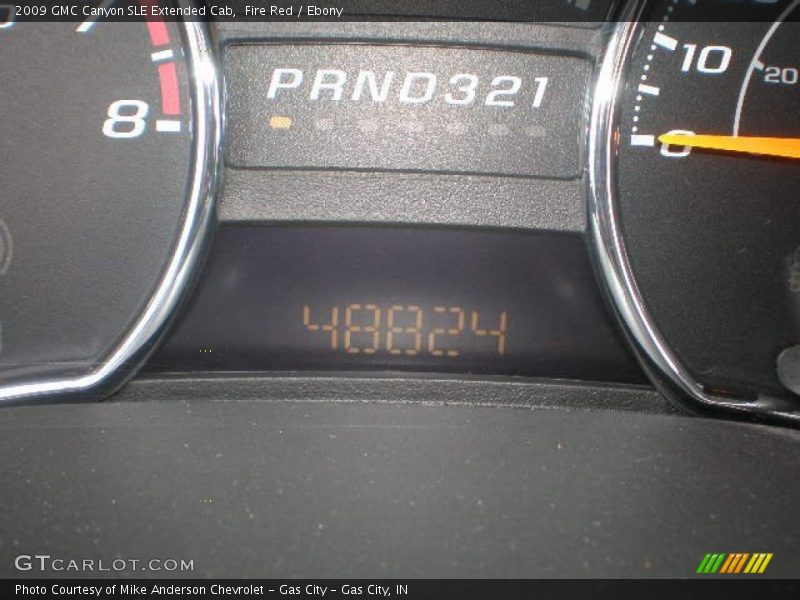 Fire Red / Ebony 2009 GMC Canyon SLE Extended Cab
