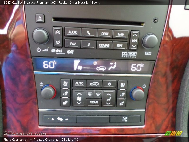 Radiant Silver Metallic / Ebony 2013 Cadillac Escalade Premium AWD