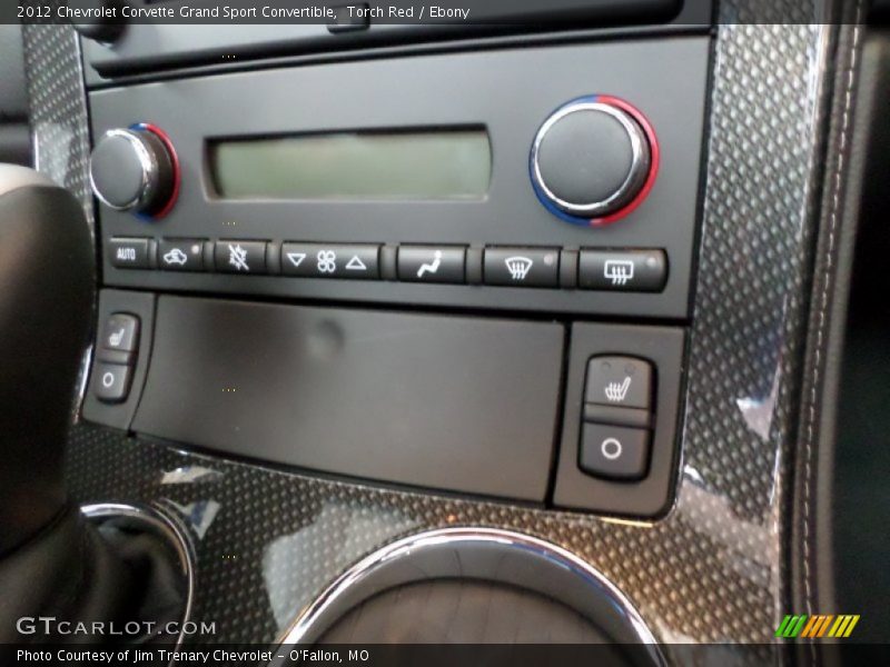 Controls of 2012 Corvette Grand Sport Convertible