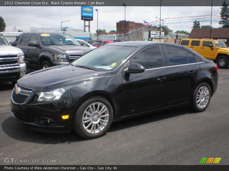 Black Granite Metallic / Jet Black 2012 Chevrolet Cruze Eco