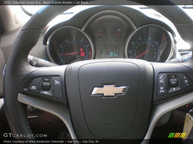 Black Granite Metallic / Jet Black 2012 Chevrolet Cruze Eco