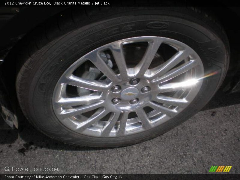 Black Granite Metallic / Jet Black 2012 Chevrolet Cruze Eco