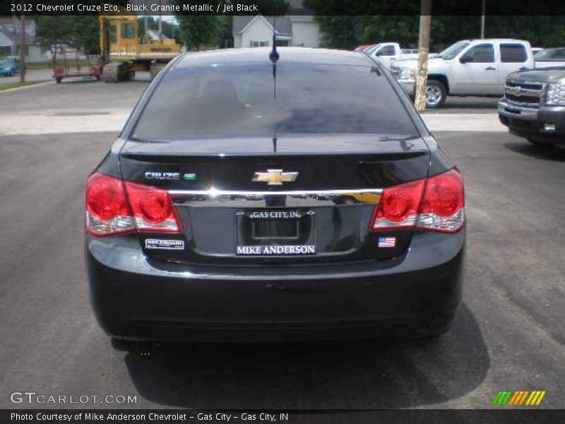 Black Granite Metallic / Jet Black 2012 Chevrolet Cruze Eco