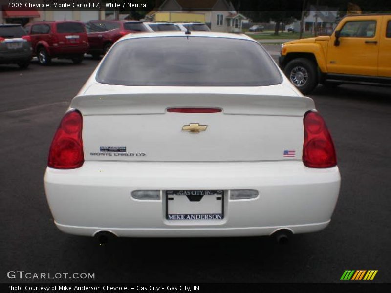 White / Neutral 2006 Chevrolet Monte Carlo LTZ