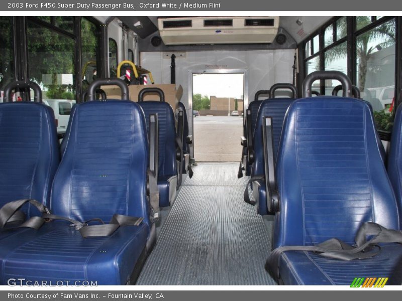 Oxford White / Medium Flint 2003 Ford F450 Super Duty Passenger Bus