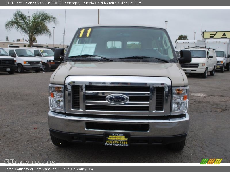 Pueblo Gold Metallic / Medium Flint 2011 Ford E Series Van E350 XLT Passenger