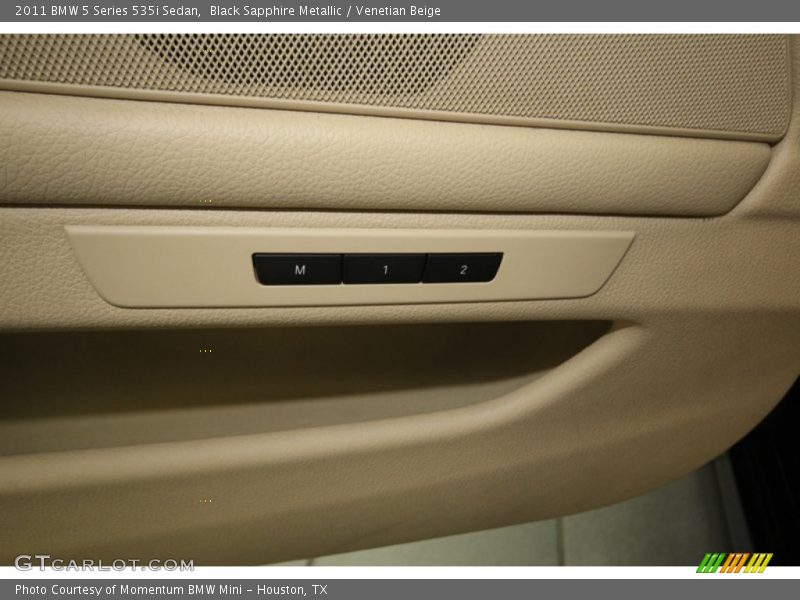 Black Sapphire Metallic / Venetian Beige 2011 BMW 5 Series 535i Sedan