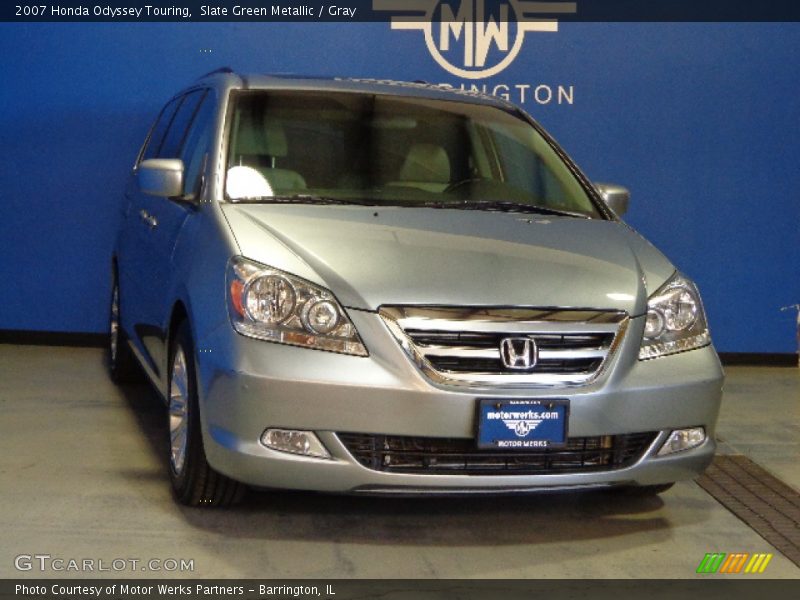 Slate Green Metallic / Gray 2007 Honda Odyssey Touring