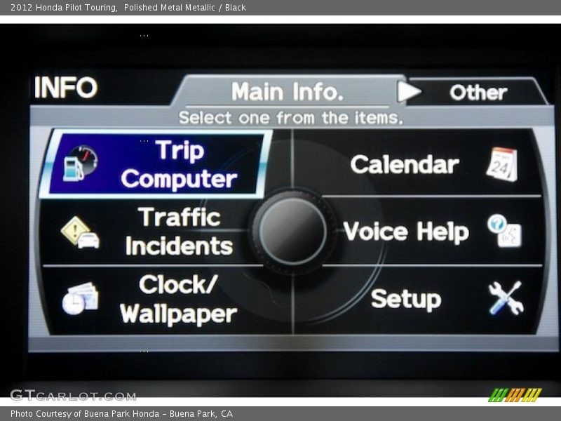 Polished Metal Metallic / Black 2012 Honda Pilot Touring