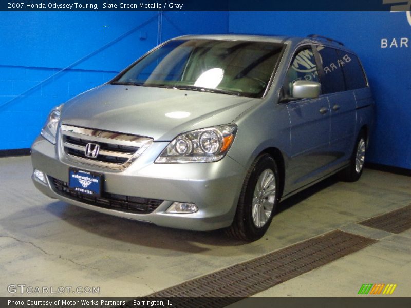 Slate Green Metallic / Gray 2007 Honda Odyssey Touring