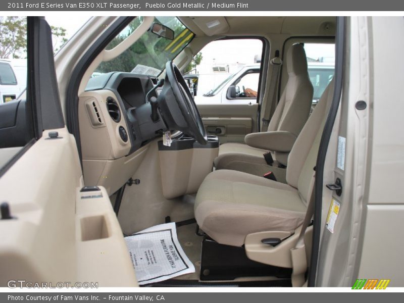 Pueblo Gold Metallic / Medium Flint 2011 Ford E Series Van E350 XLT Passenger