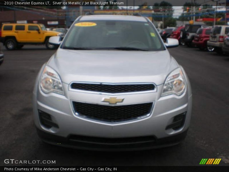 Silver Ice Metallic / Jet Black/Light Titanium 2010 Chevrolet Equinox LT