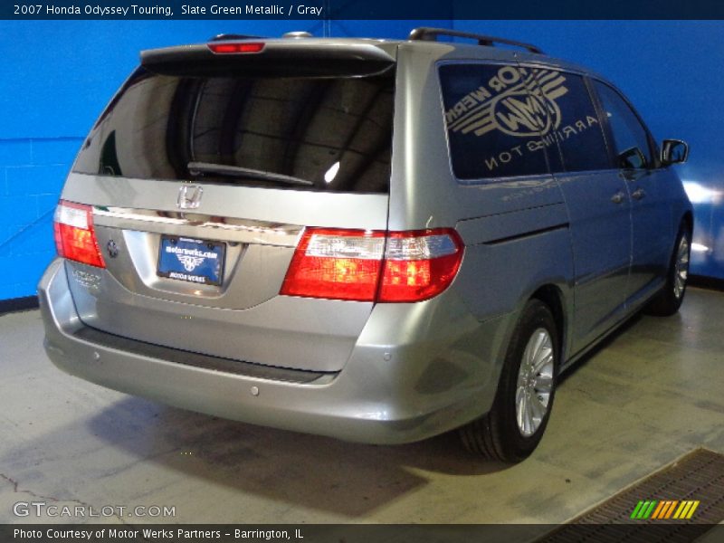 Slate Green Metallic / Gray 2007 Honda Odyssey Touring