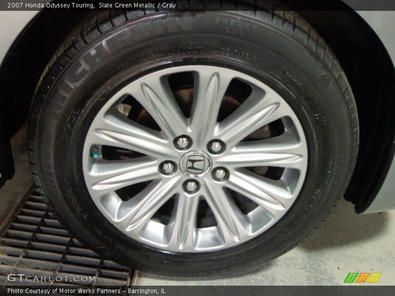 Slate Green Metallic / Gray 2007 Honda Odyssey Touring