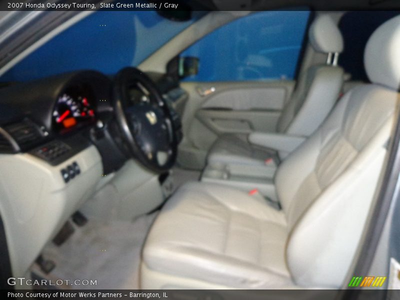 Slate Green Metallic / Gray 2007 Honda Odyssey Touring