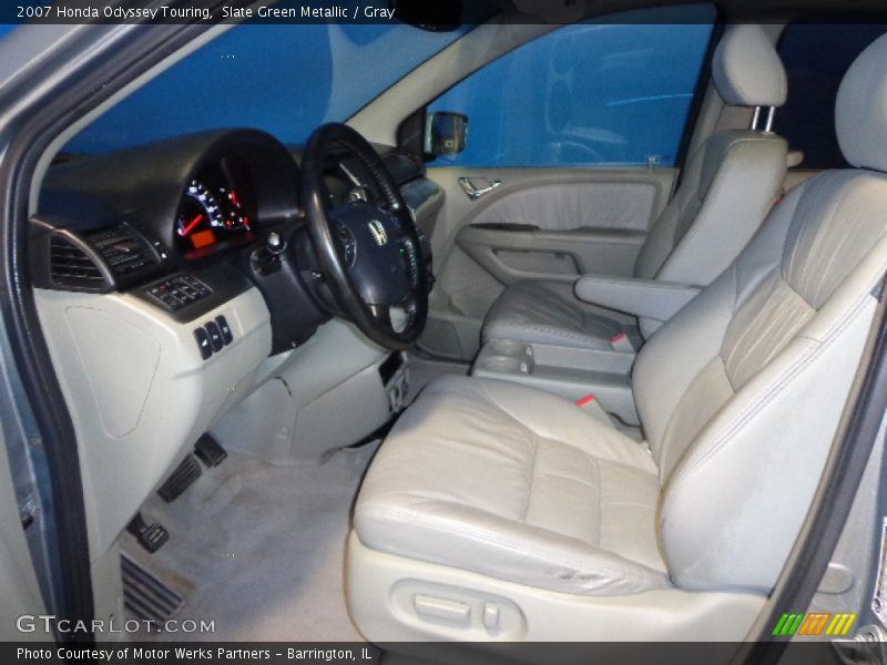 Slate Green Metallic / Gray 2007 Honda Odyssey Touring