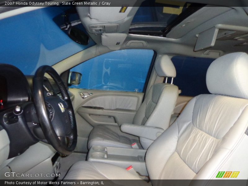 Slate Green Metallic / Gray 2007 Honda Odyssey Touring