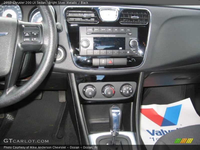 Bright Silver Metallic / Black 2012 Chrysler 200 LX Sedan