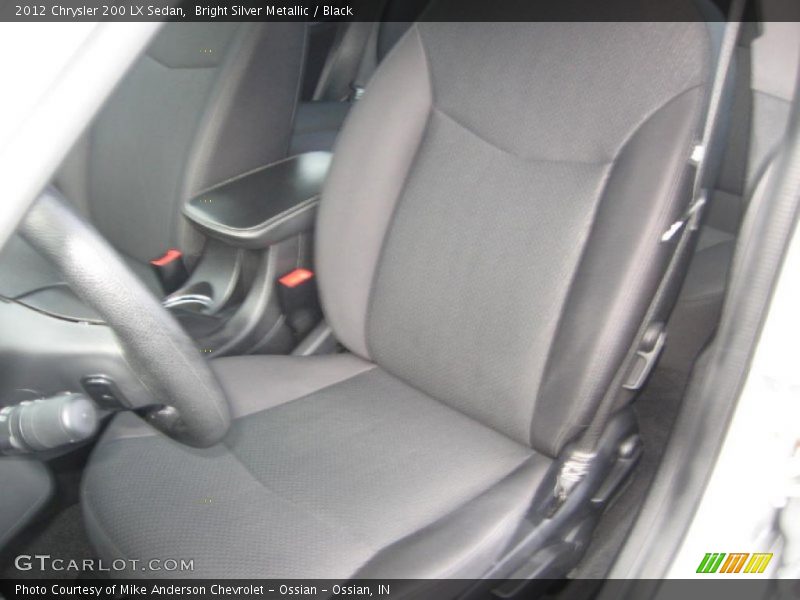 Bright Silver Metallic / Black 2012 Chrysler 200 LX Sedan