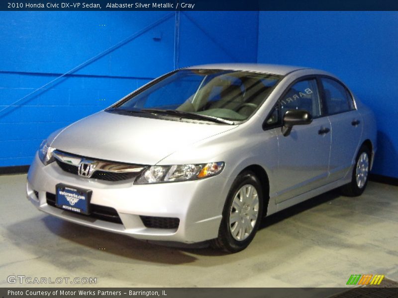 Alabaster Silver Metallic / Gray 2010 Honda Civic DX-VP Sedan