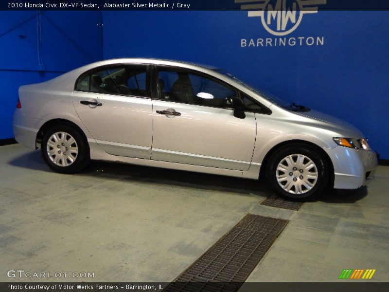 Alabaster Silver Metallic / Gray 2010 Honda Civic DX-VP Sedan