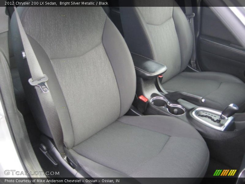 Bright Silver Metallic / Black 2012 Chrysler 200 LX Sedan