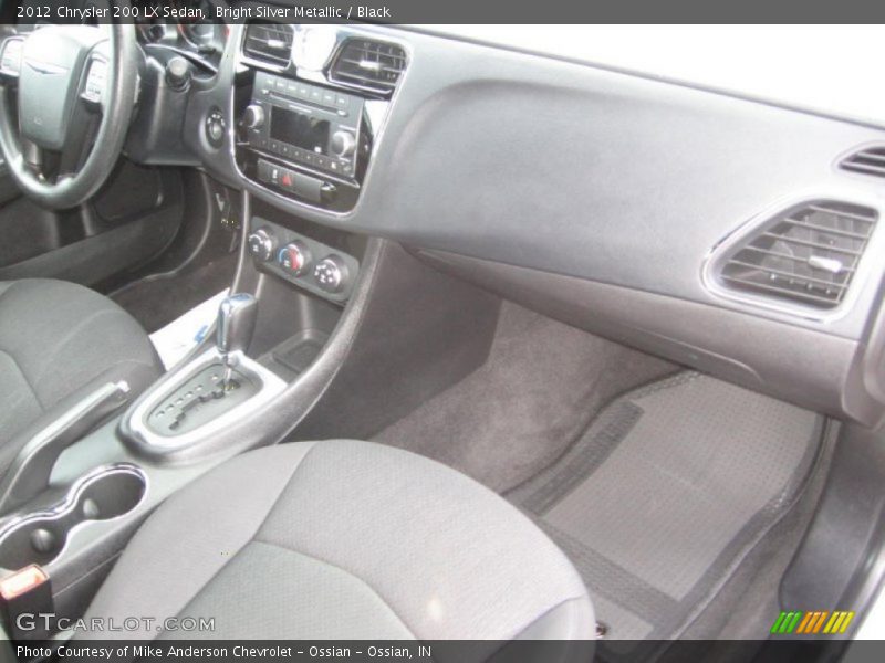 Bright Silver Metallic / Black 2012 Chrysler 200 LX Sedan
