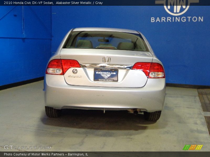Alabaster Silver Metallic / Gray 2010 Honda Civic DX-VP Sedan