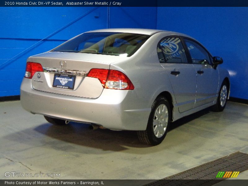 Alabaster Silver Metallic / Gray 2010 Honda Civic DX-VP Sedan
