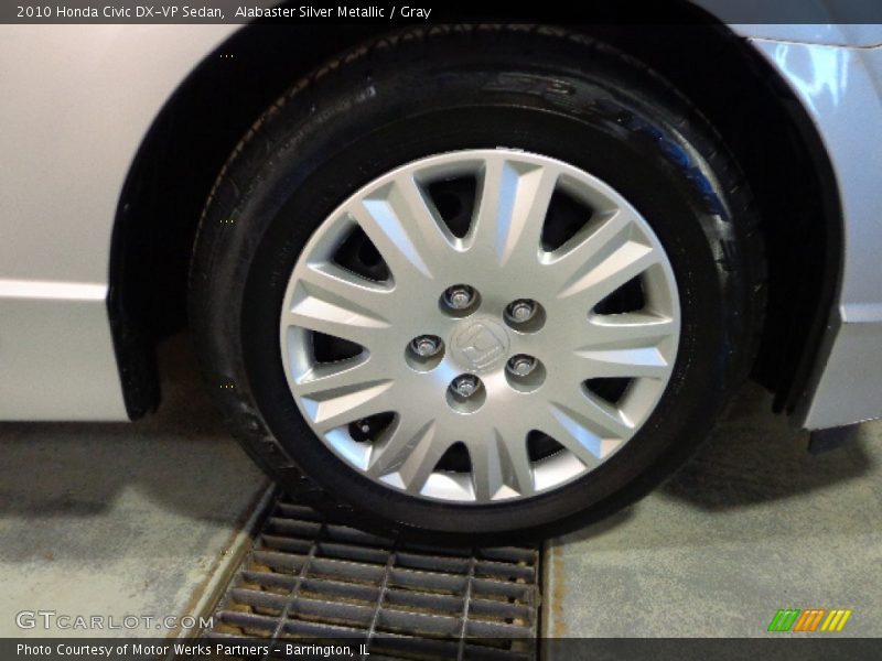 Alabaster Silver Metallic / Gray 2010 Honda Civic DX-VP Sedan