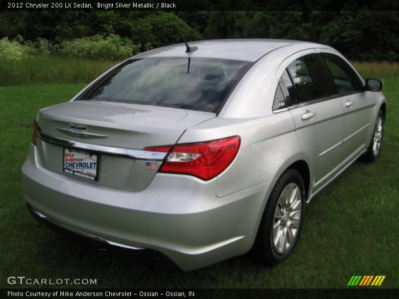 Bright Silver Metallic / Black 2012 Chrysler 200 LX Sedan