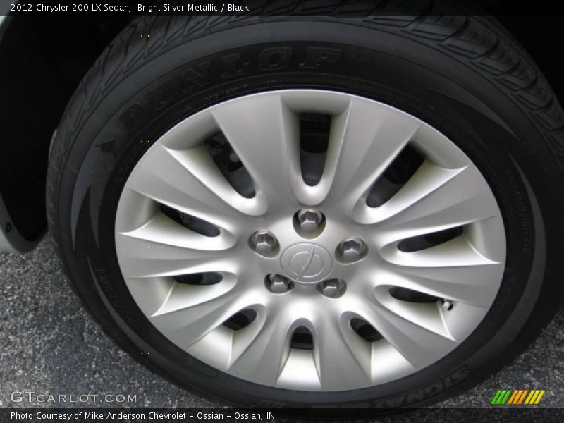 Bright Silver Metallic / Black 2012 Chrysler 200 LX Sedan