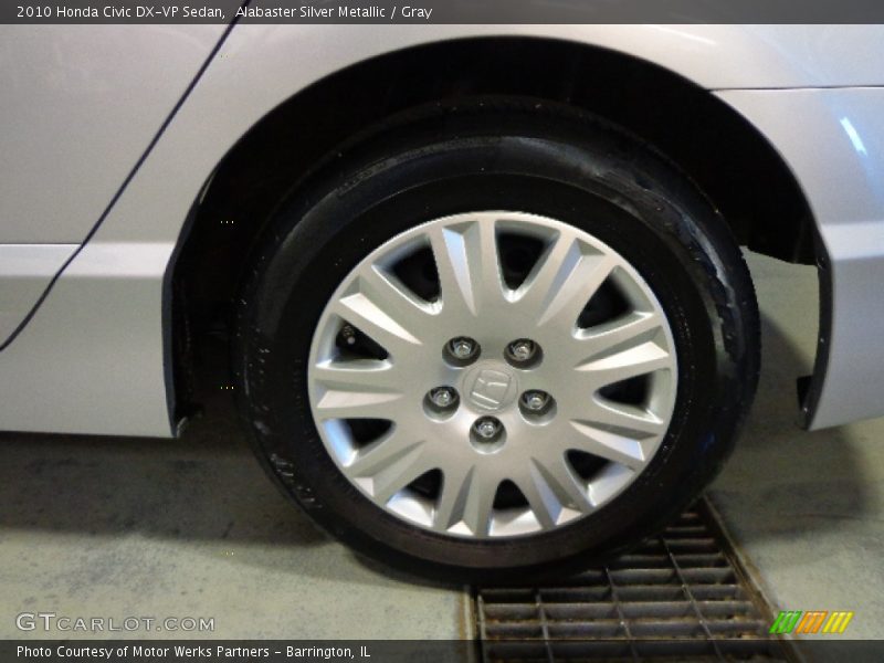 Alabaster Silver Metallic / Gray 2010 Honda Civic DX-VP Sedan
