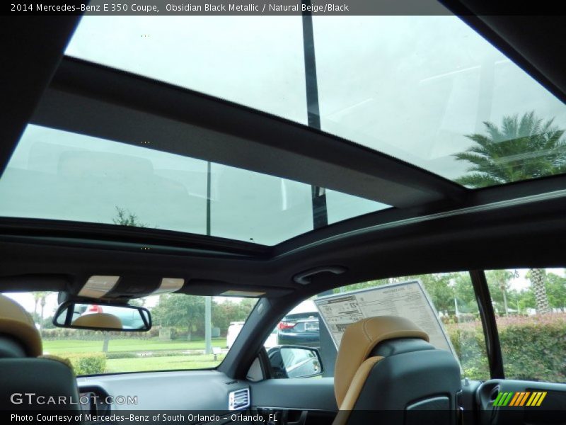 Obsidian Black Metallic / Natural Beige/Black 2014 Mercedes-Benz E 350 Coupe