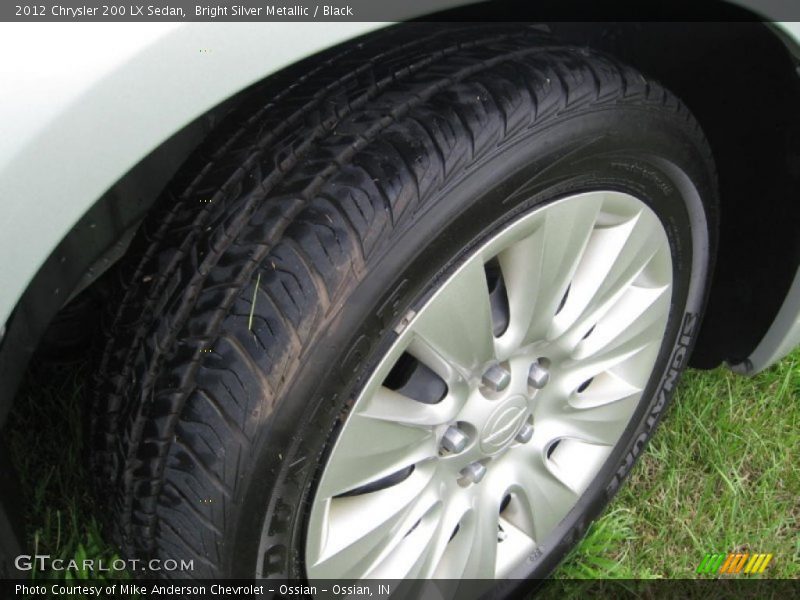 Bright Silver Metallic / Black 2012 Chrysler 200 LX Sedan