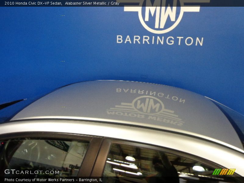 Alabaster Silver Metallic / Gray 2010 Honda Civic DX-VP Sedan