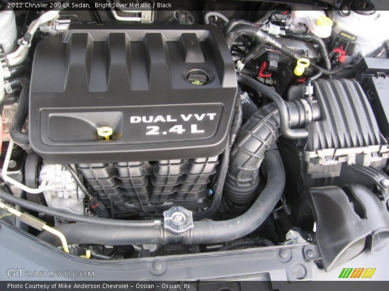 Bright Silver Metallic / Black 2012 Chrysler 200 LX Sedan