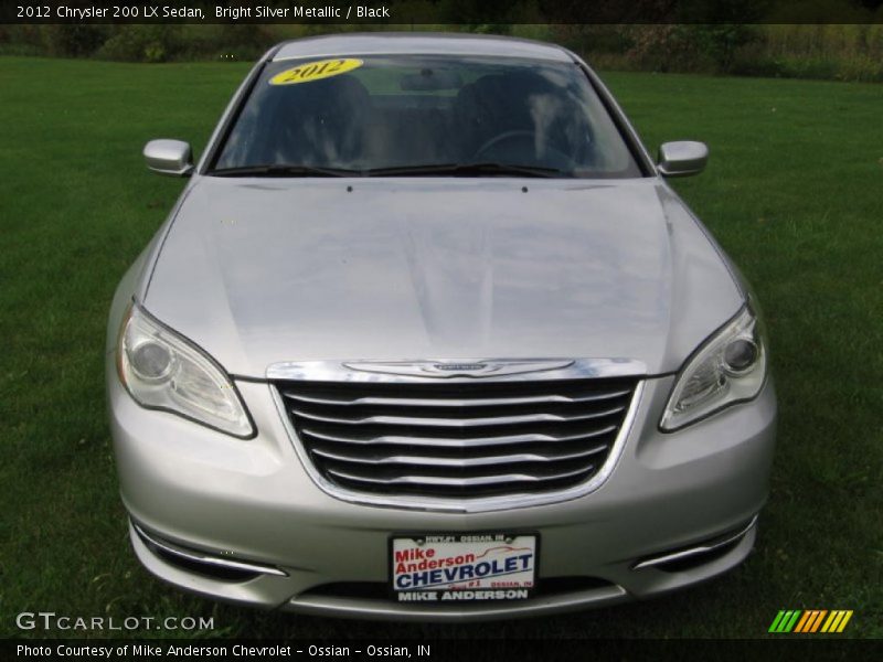Bright Silver Metallic / Black 2012 Chrysler 200 LX Sedan