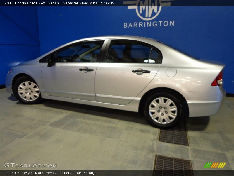 Alabaster Silver Metallic / Gray 2010 Honda Civic DX-VP Sedan