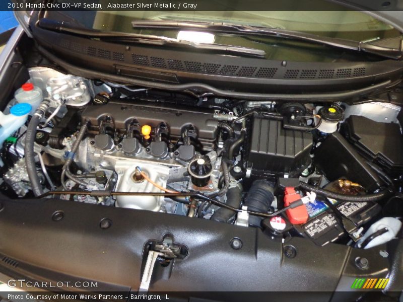 Alabaster Silver Metallic / Gray 2010 Honda Civic DX-VP Sedan