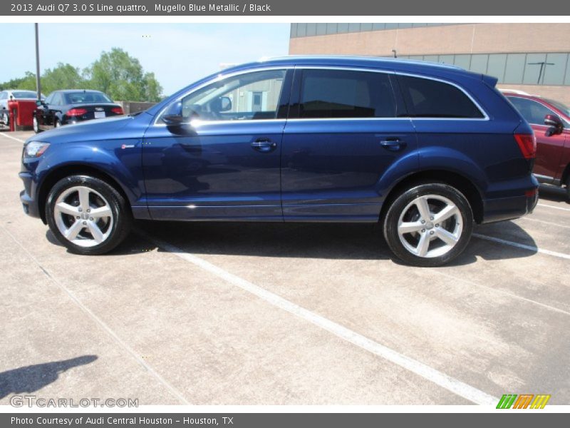 Mugello Blue Metallic / Black 2013 Audi Q7 3.0 S Line quattro