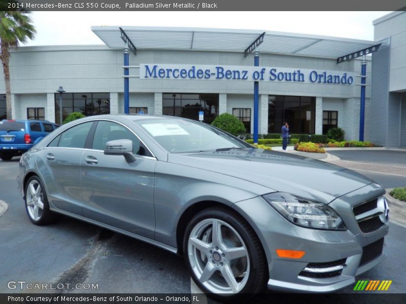 Palladium Silver Metallic / Black 2014 Mercedes-Benz CLS 550 Coupe