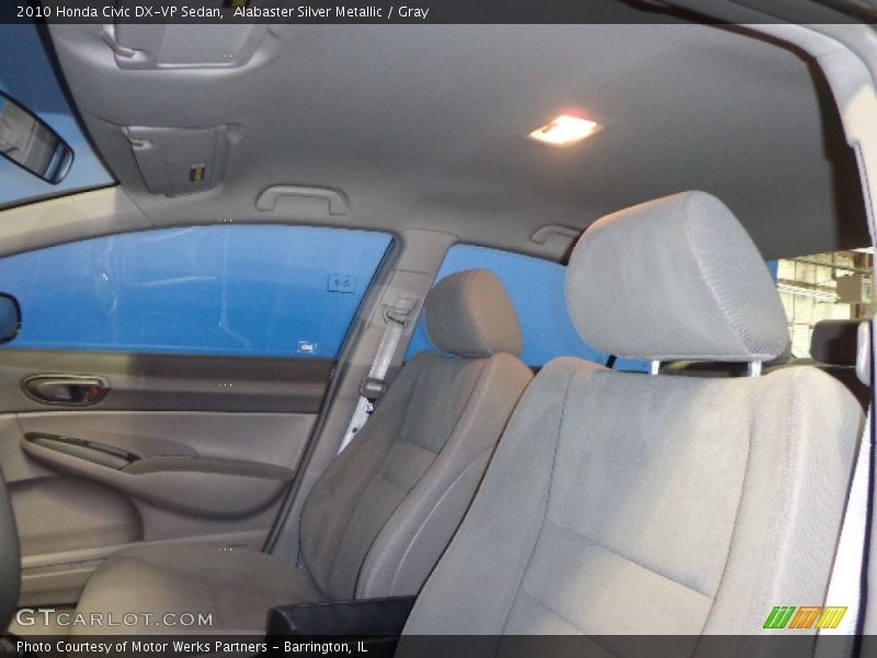 Alabaster Silver Metallic / Gray 2010 Honda Civic DX-VP Sedan