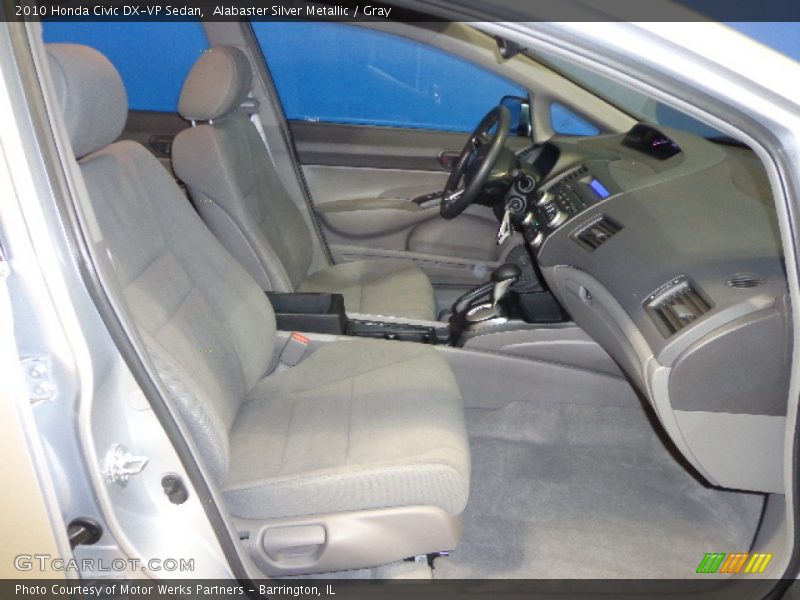 Alabaster Silver Metallic / Gray 2010 Honda Civic DX-VP Sedan
