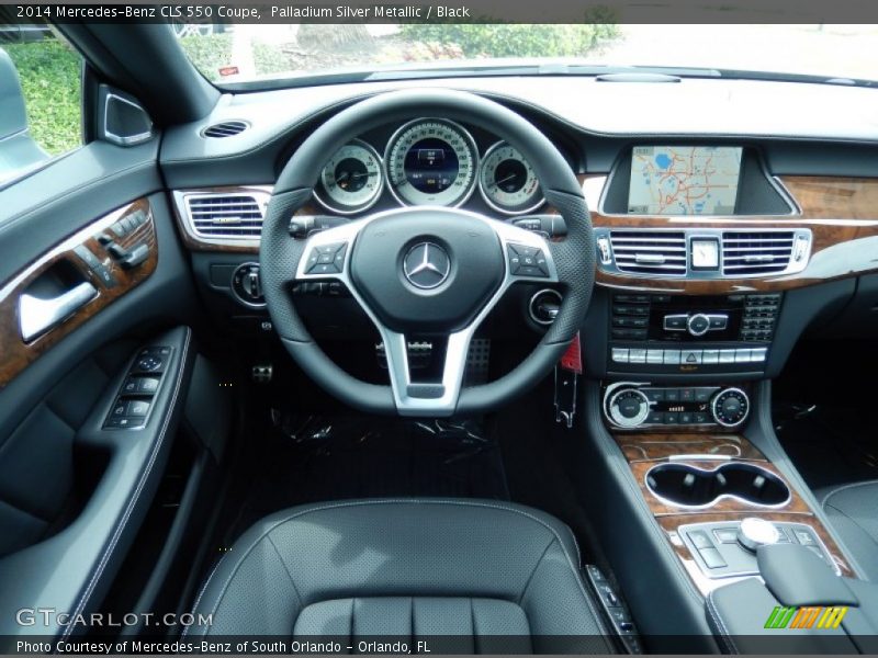Palladium Silver Metallic / Black 2014 Mercedes-Benz CLS 550 Coupe