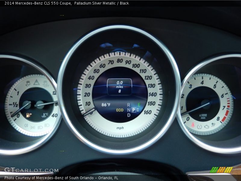 Palladium Silver Metallic / Black 2014 Mercedes-Benz CLS 550 Coupe